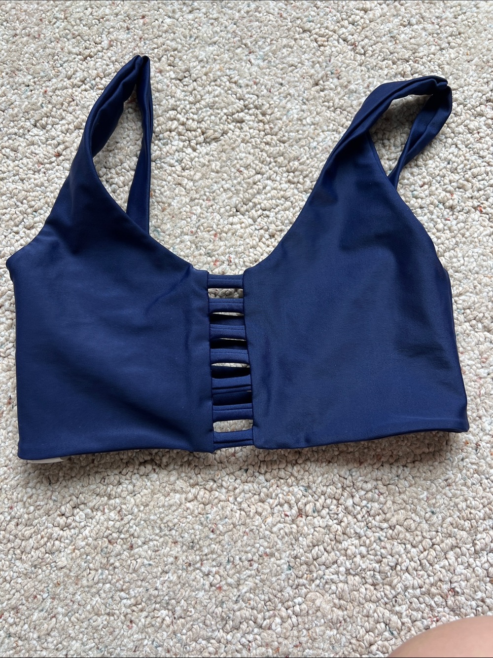 Pakaloha Navy Strappy Front Bikini Top